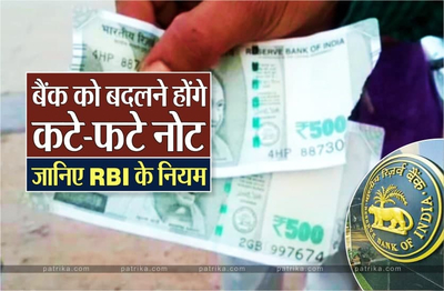How to change torn notes what are the rules of RBI for old notes
