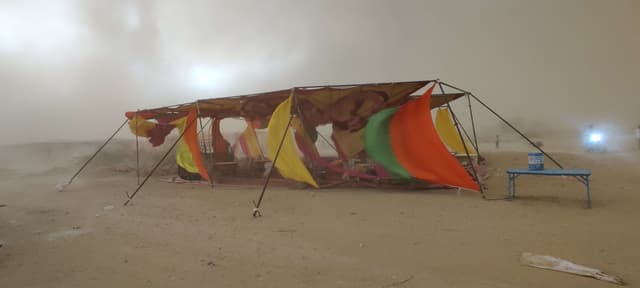 photo gallery: सरहदी जिले के परमाणु नगरी में तूफानी आंधी व बारिश ने किया बेहाल