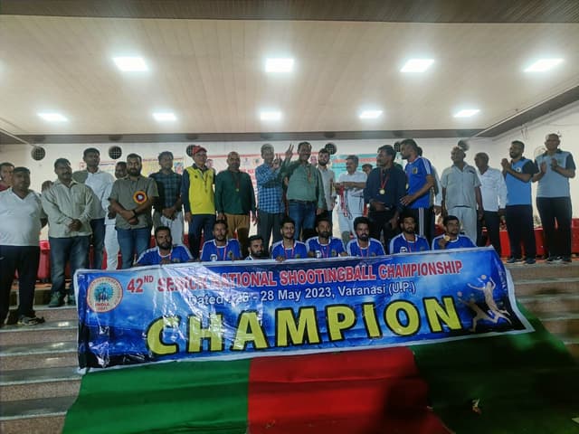राष्ट्रीय शूटिंगबॉल चैंपियनशिप : राजस्थान पुरुष टीम ने जीता गोल्ड