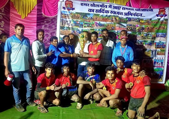 हरेली पर्व पर कबड्डी प्रतियोगिता: गोबरीपाठ ने खरगहना को हराकर जीता