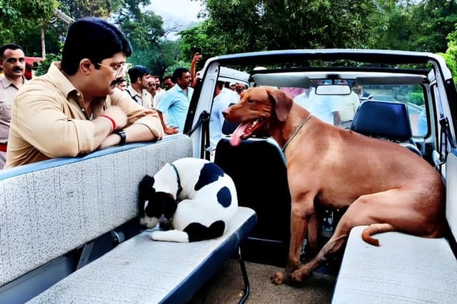 Photos: राजा भैया अपने पालतू कुत्तों से करते हैं बेहद प्यार, लाखों की है ब्रीड, देखें तस्वीरें