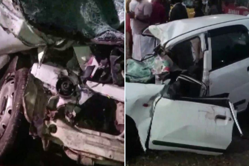Kerala Road Accident: Five Youth Killed After Car Collides With Truck | केरल:  आलप्पुझा में ट्रक और कार की भीषण टक्कर, ISRO के 5 कर्मचारी की मौत | Patrika  News