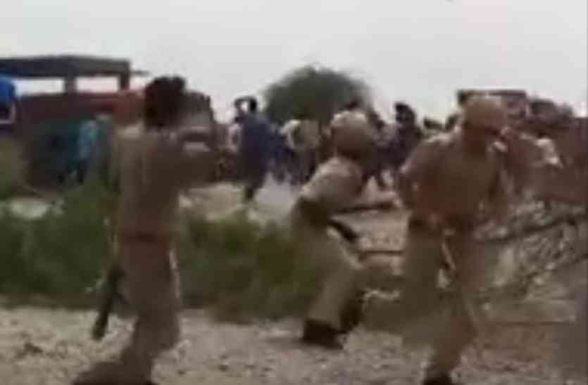 Farmers protested by police not getting electricity कन्नौज में बिजली कटौती को लेकर ग्रामीणों और पुलिस के बीच हुआ घमासान