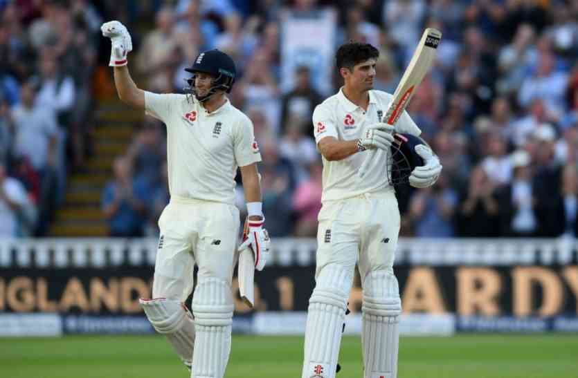 England vs westindies test बर्मिघम टेस्ट में कुक, रुट की शतकीय पारी से इंग्लैंड की स्थिति मजबूत