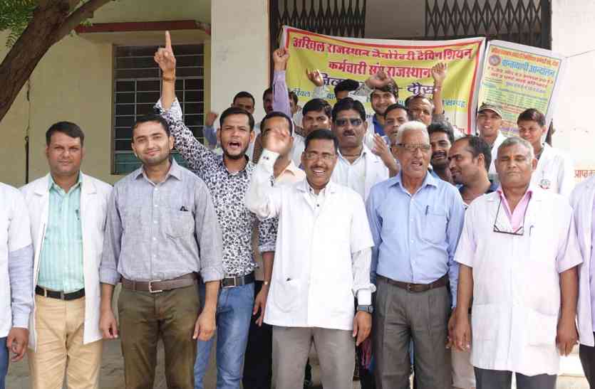 Laboratory technician employees Video: लैबोरेटरी टेक्नीशियन कर्मचारियों ने किया कार्य बहिष्कार