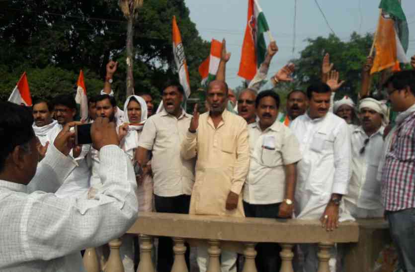 पेट्रोल डीजल मूल्य वृद्धि के खिलाफ प्रदर्शन पेट्रोल-डीजल की कीमतों में वृद्धि के खिलाफ कांग्रेस का प्रदर्शन
