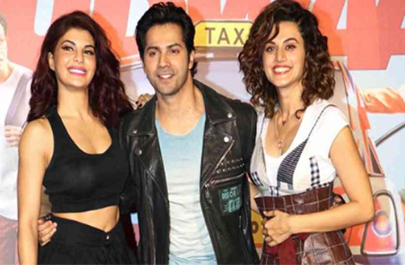 jacqueline fernandez, varun dhawan and taapsee pannu WHAT! वरुण की जुड़वा 2 हुई सेंसर बोर्ड का शिकार..जाने किन जगहों पर लगे हैं CUT!