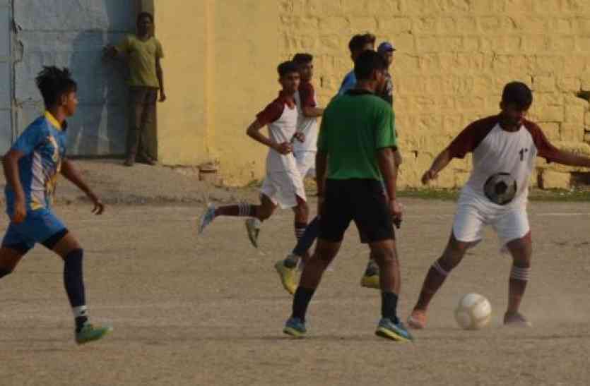 State Level Football Championship in Baran एकतरफा मुकाबले में जीते जयपुर, जोधपुर व सवाईमाधोपुर