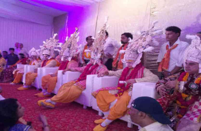ram चारों भाइयों के दर्शन को उमड़ पड़ी मिथला नगरी