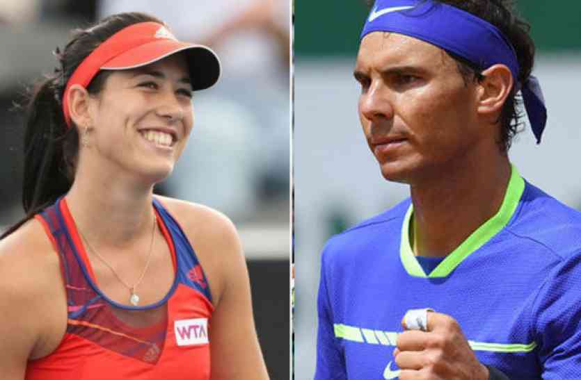 Tennis Ranking : Rafel Nadal And Garbine Muguraza Hold on Top Spots स्पेन के नाम हो गई है टेनिस रैंकिंग, पुरुषोंं में नडाल तो महिलाओं में मुगुरुजा नंबर-1 पर टिकीं