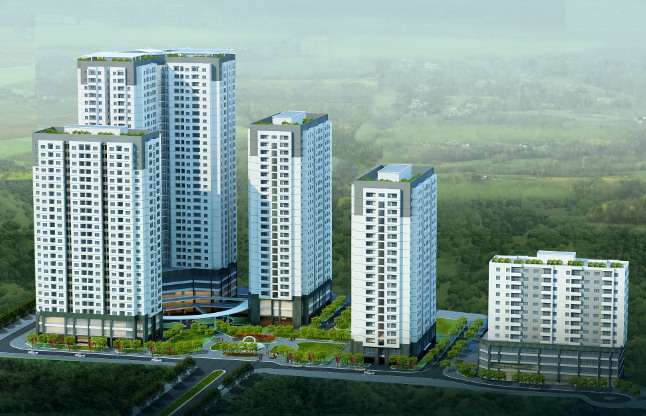 high rise building real estate