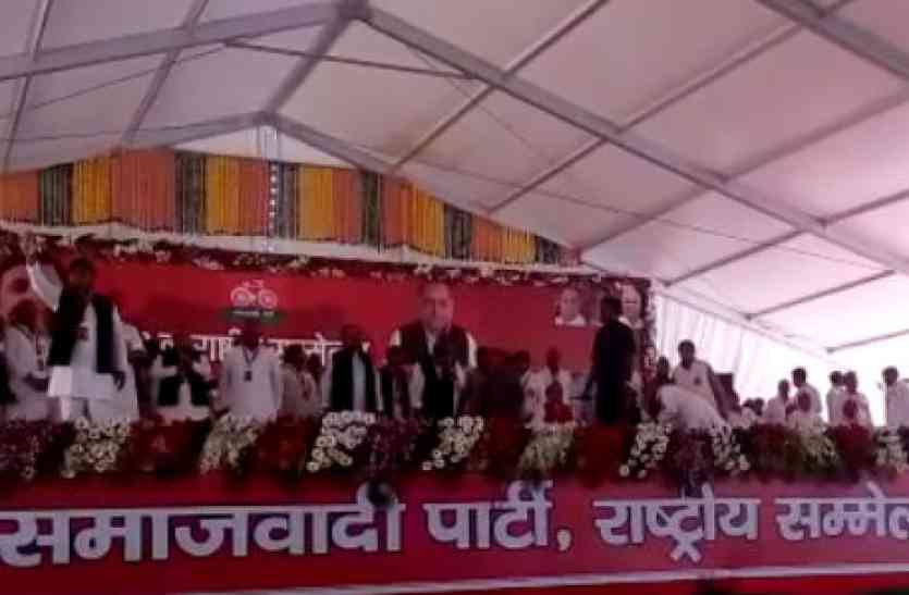 अखिले यादव Akhilesh Yadav फिर चुने गए सपा के National President, अभी नहीं आए Mulayam