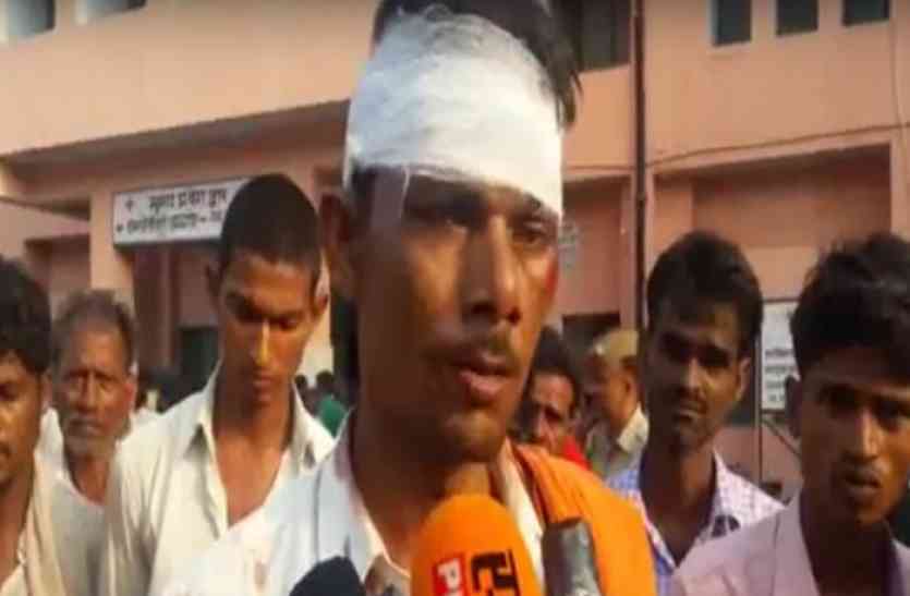 5 farmers died in road accidents दर्घटना में मृतकों के आक्रोश के बीच कराया गया पोस्टमार्टम