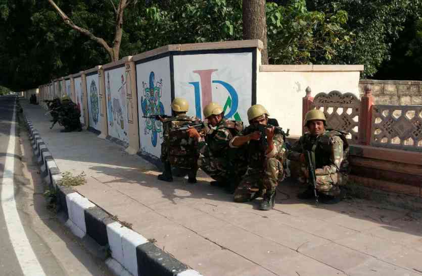 mockdrill in jodhpur at airport on 12th october जोधपुर के सिविल एयरपोर्ट पर आतंकी हमले व फायरिंग की सूचना से मचा हड़कम्प, देखे वीडियो...