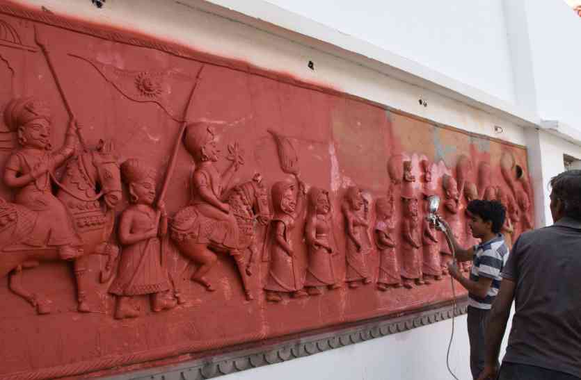 Terracota Wall In Saheliyon Ki Bari Udaipur Video उदयप र म बन इस ट र क ट द र घ म झलक ग म व ड क इत ह स Patrika News