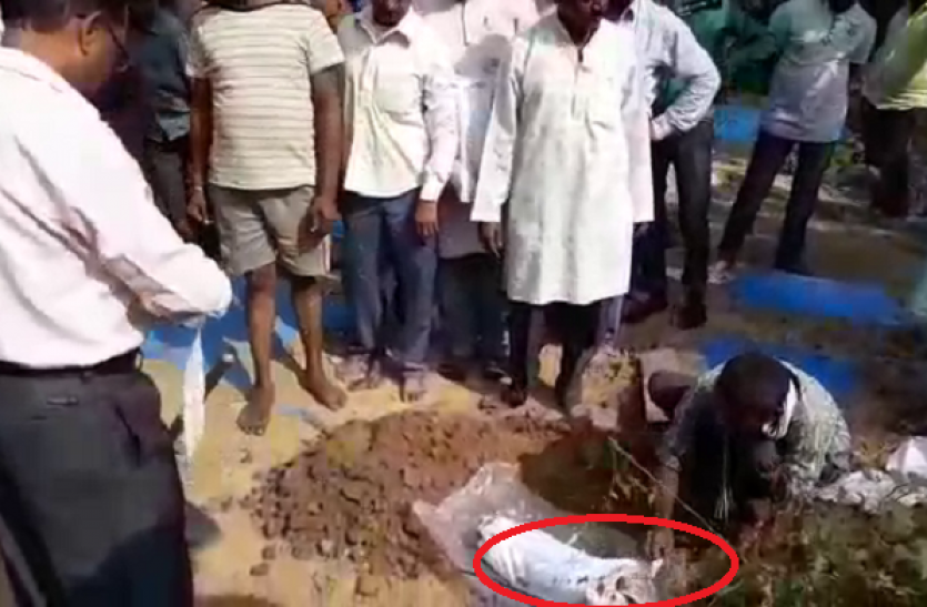 नवजात की मौत के बाद उसके शव को कब्र से बाहर निकाला गया... ...जब मौत के एक दिन बाद कब्र से निकालना पड़ा नवजात का शव, देखें फिर क्या हुआ