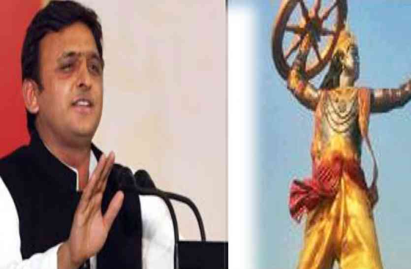samajwadi party is also on the way of BJP कृष्ण भक्त बने अखिलेश आए रामभक्तों के निशाने पर ,छोड़ी तुष्टिकरण की राजनिति