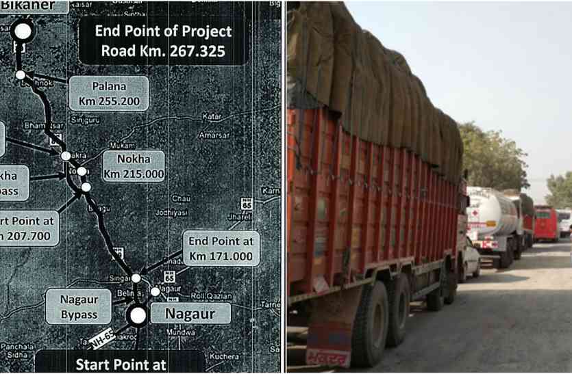 Bikaner-Ajmer Highway अनदेखी: निर्माण कम्पनी की बेरुखी से अटका नोखा बाइपास