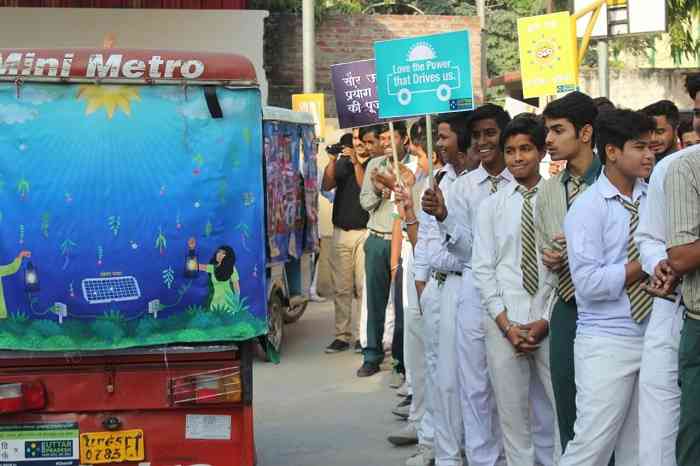 वायु प्रदूषण पर नियंत्रण को निकली संदेश यात्रा