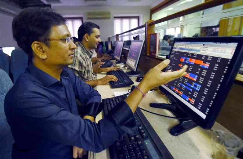 Share market शेयर बाजार में गिरावट, 100 अंक टूटा सेंसेक्स, निफ्टी भी 10,157 पर