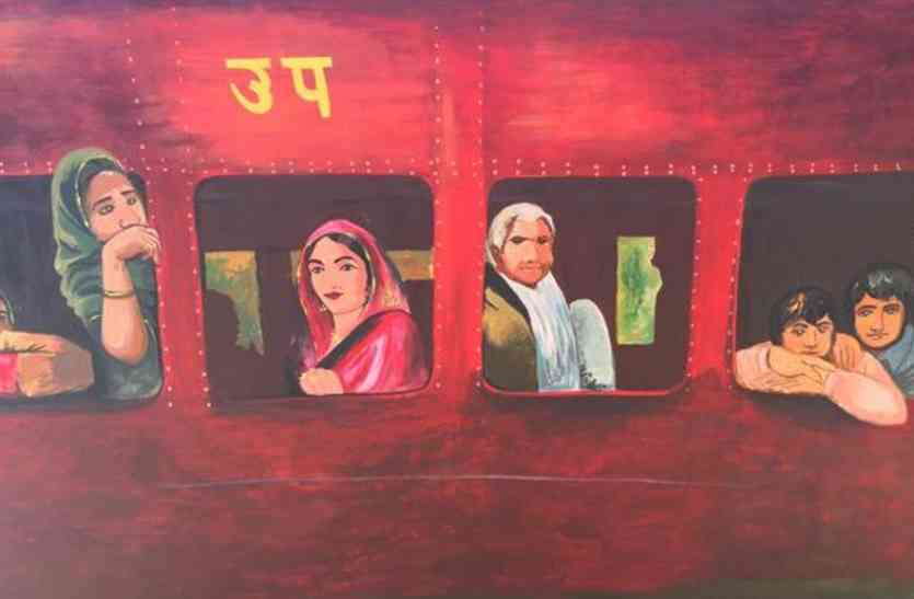 Train on walls in ajmer देखनी है दीवार पर TRAIN तो आएं अजमेर, पसंद आएगा रेलवे का ये नायाब तरीका