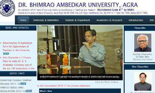 DBRAU B.Ed Examination 2017 DBRAU B.Ed Examination 2017