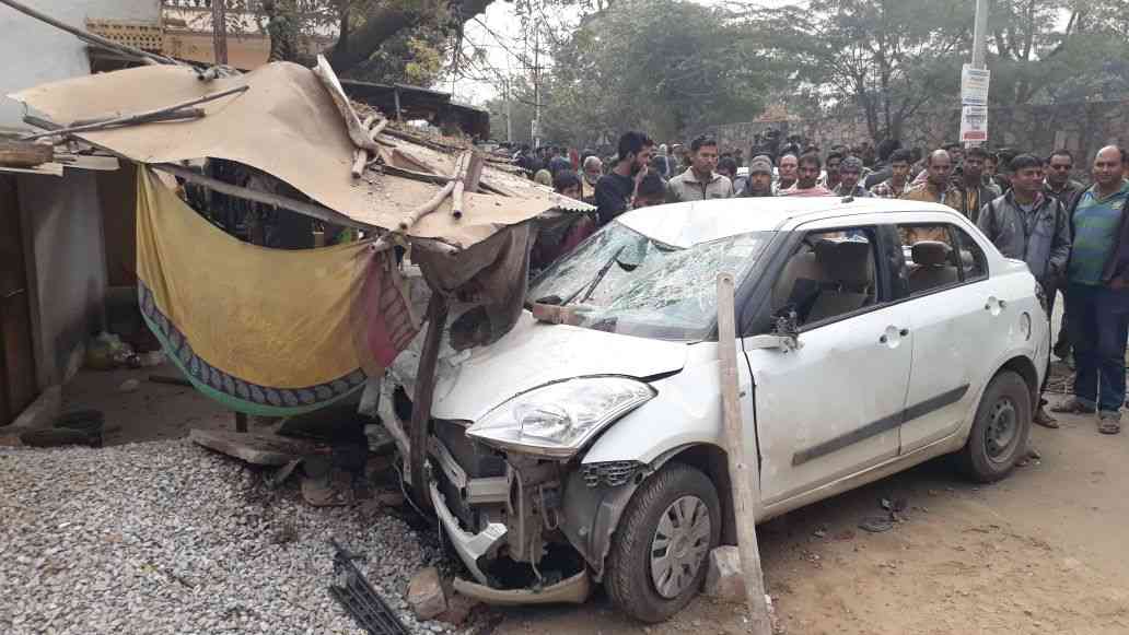 car bike accident in badgaon chikalwas road udaipur
