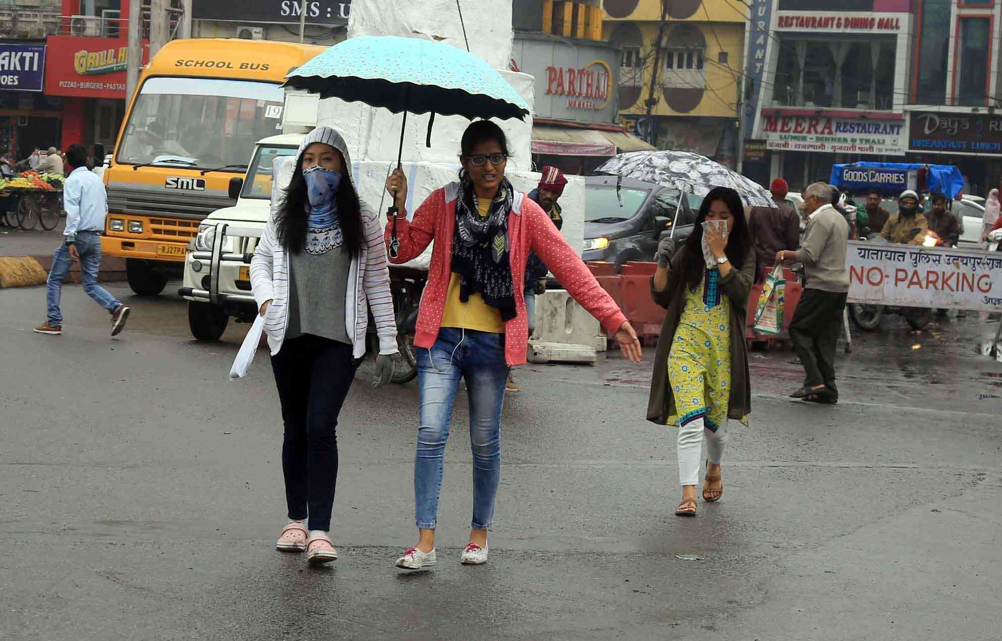 winter weather in udaipur