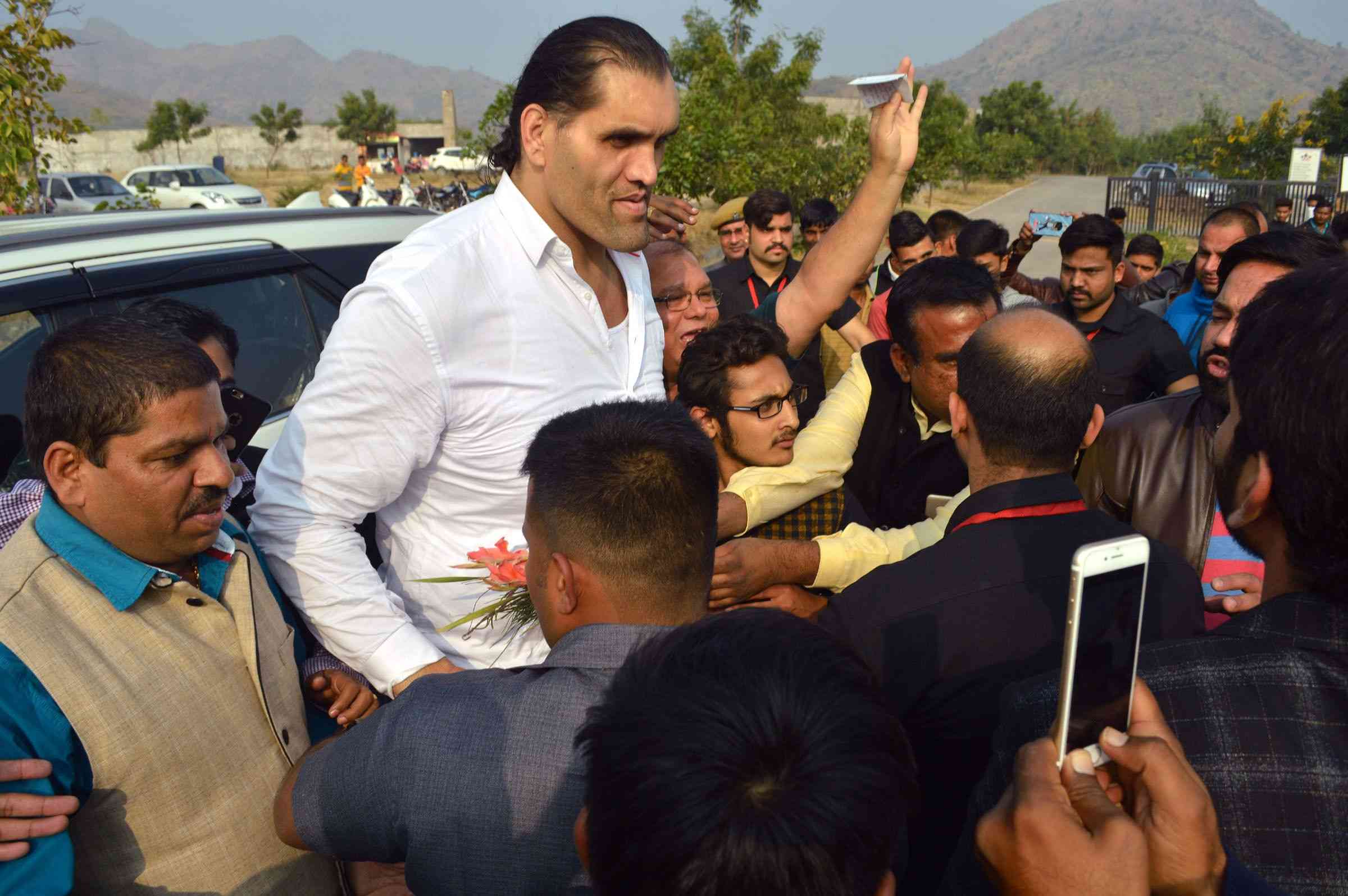the great khali in udaipur