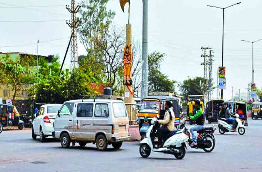 Bhilwara, bhilwara news, Road Accidents in India, Road Accidents in Rajasthan, Bhilwara Killer Roads, Rajasthan Traffic Police, Rajasthan Traffic Authority, Bhilwara news Campaign: चालकों की मनमर्जी से घूम रहा चौराहा