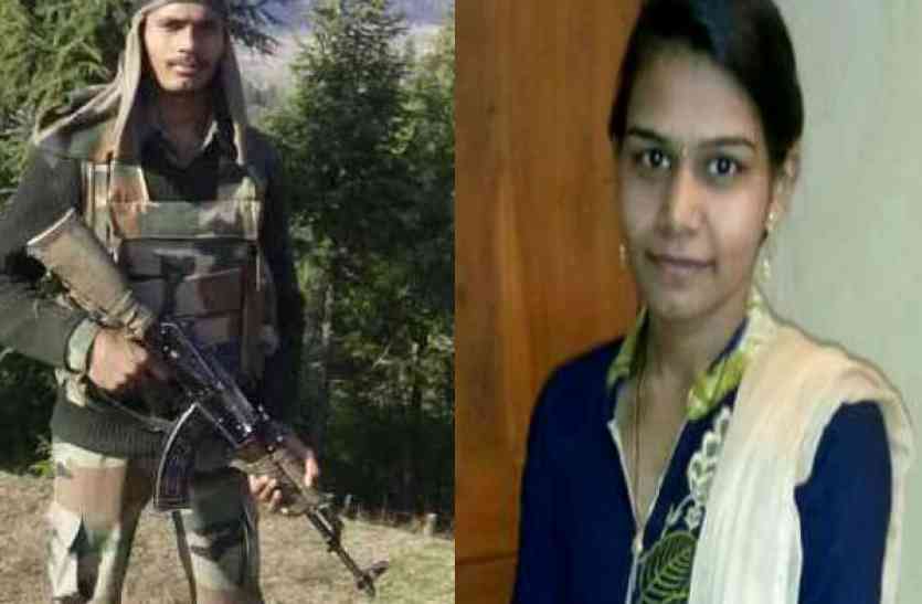Shaheeds fiancr hangs from fan जम्मू में शहीद हुए जवान की मंगेतर नहीं सह पाई गम, पंखे से लटककर दे दी जान