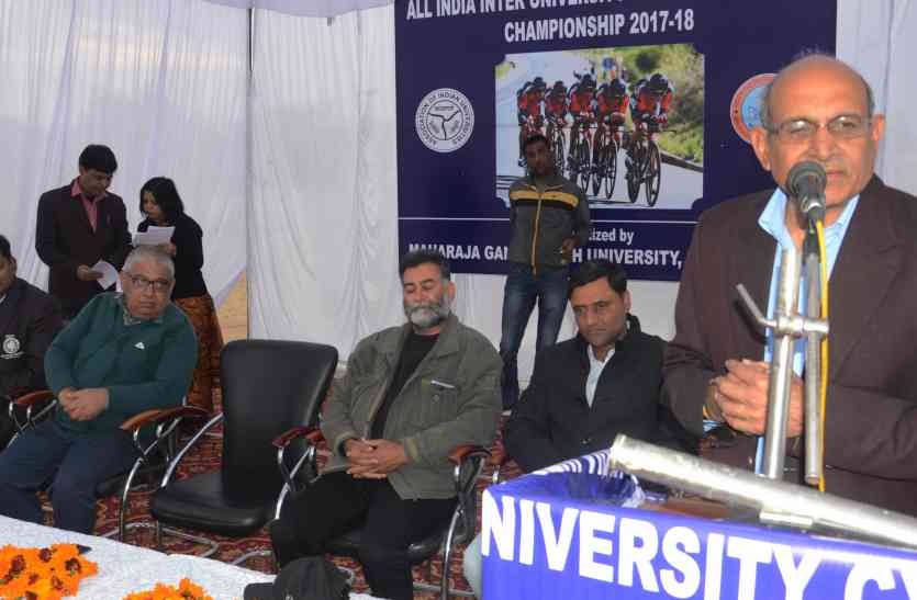 race अन्तर विश्वविद्यालय साइकिल रोड रेस शुरू, 160 खिलाड़ी ले रहे भाग