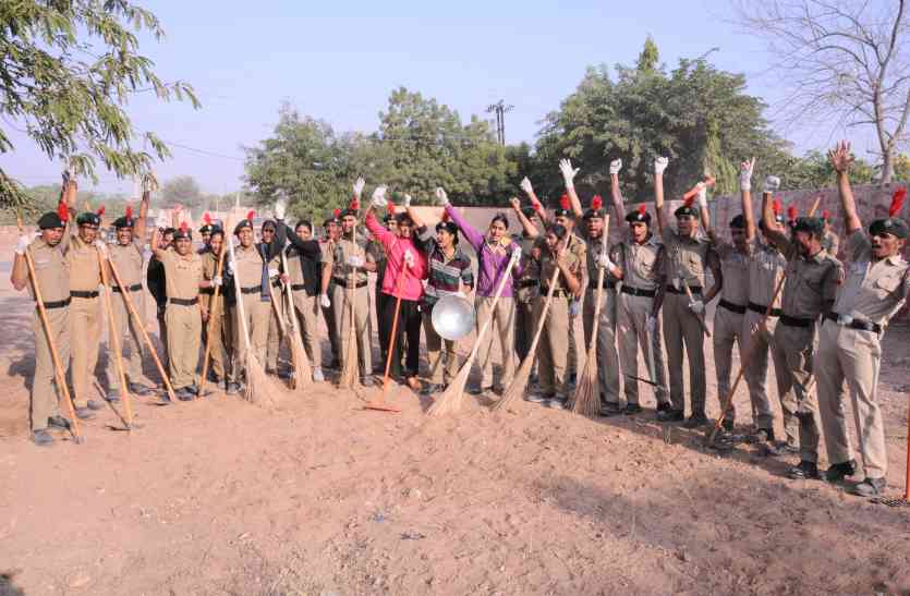 nagaur news नागौर में स्वच्छता मिशन के तहत शहरवासियों ने किया श्रमदान