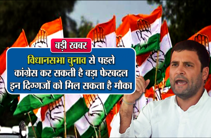 rahul gandhi बड़ी खबर : विधानसभा चुनाव से पहले कांग्रेस कर सकती है बड़ा फेरबदल, इन दिग्गजों को मिल सकता है मौका