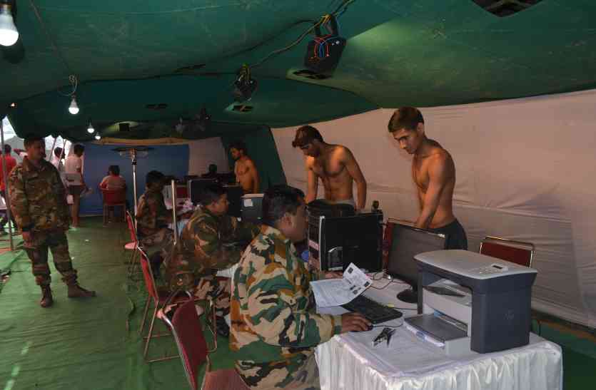 army recruitment interrupted due to fog इस वजह से रोकनी पड़ी अलवर सेना भर्ती,अभ्यर्थी हुए ठंड़ में परेशान