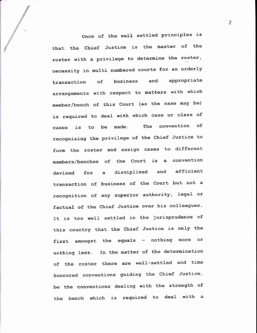 Supreme Court letter
