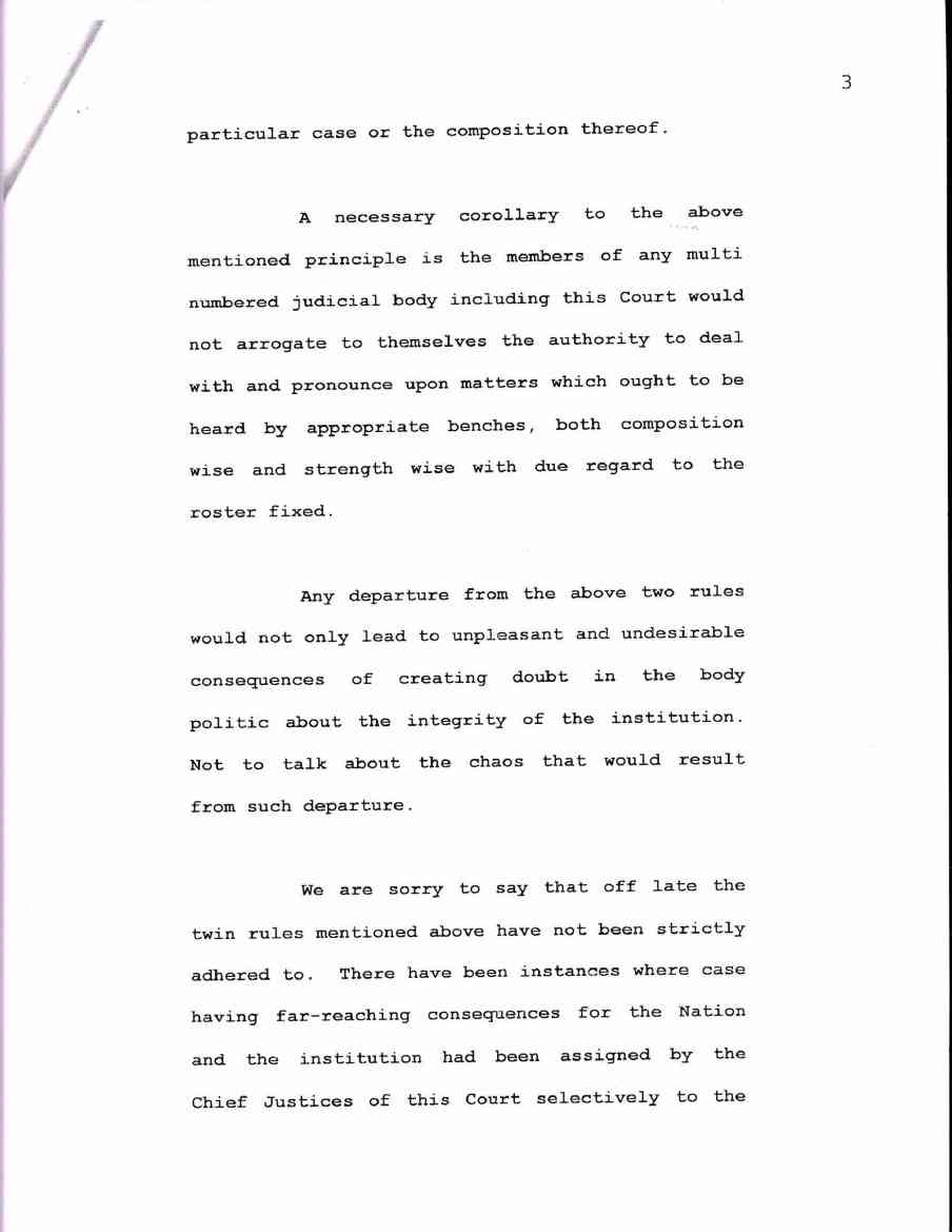 Supreme Court letter