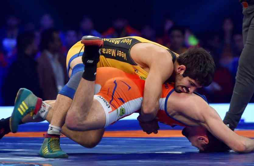 pro wrestling league PWL : यूपी ने पंजाब को हराया, नितिन बने मैच के हीरो