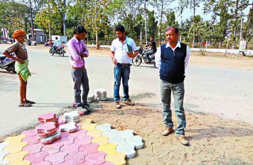 alirajpur नागरिको की जागरूकता से रुका घटिया निर्माण
