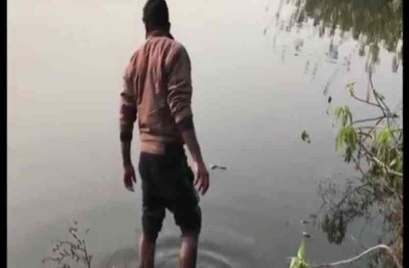 fish मछलियों वाले तालाब में दवाई डाल कर लाखों का किया नुकसान