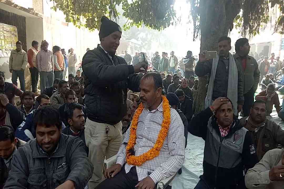 Unique Prottest in Jaunpur UP Unique Prottest in Jaunpur UP