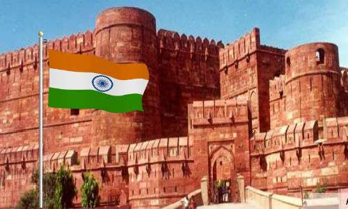 Red Fort national flag