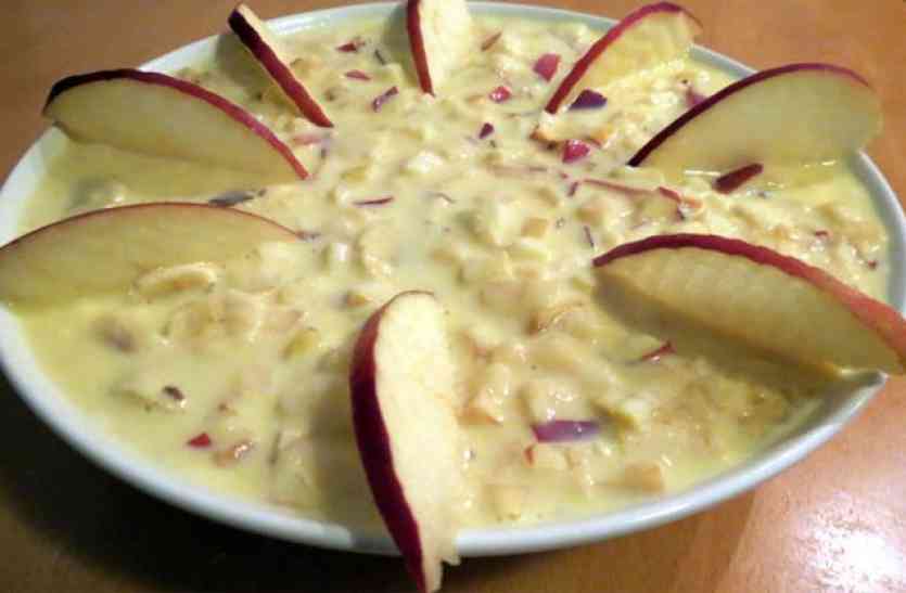 apple kheer सेब की खीर से करें आज मुंह मीठा
