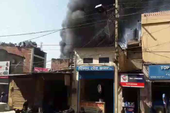 fire in godown