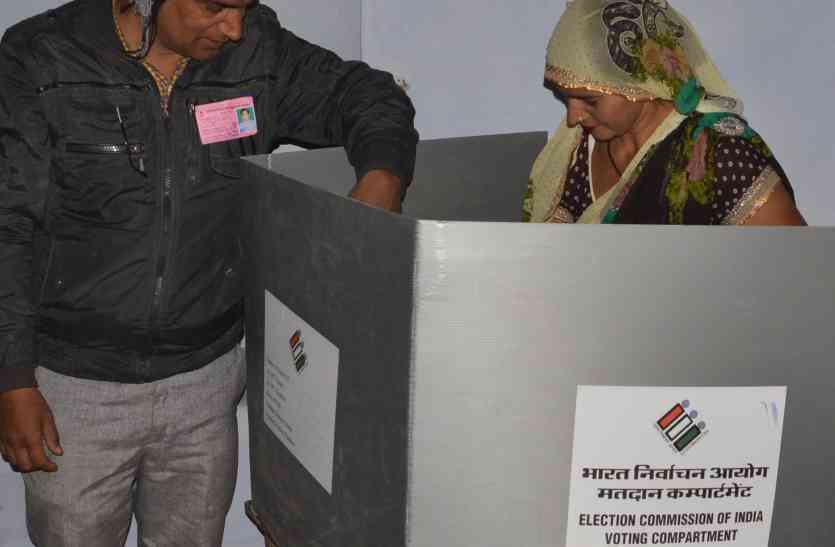 VVPAT helpers were sitting in sunlight while other managed voting अलवर लोकसभा उपचुनावों में जिनकी ड्यूटी लगाई थी वो सेकते रहे धूप, कर्मचारी डलवाते रहे वोट