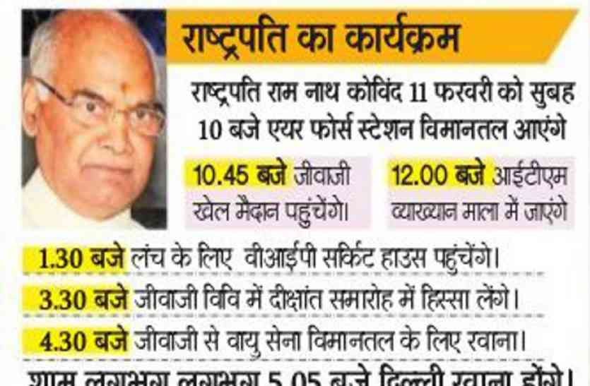 Ram Nath Kovind news ये रहेगा राष्ट्रपति रामनाथ कोविंद का कार्यक्रम, मंत्री माया सिंह हैं मिनिस्टर इन वेटिंग