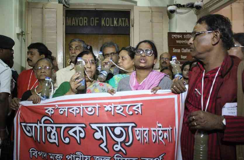 kolkata कोलकाता निगम में डायरिया पर हंगामा