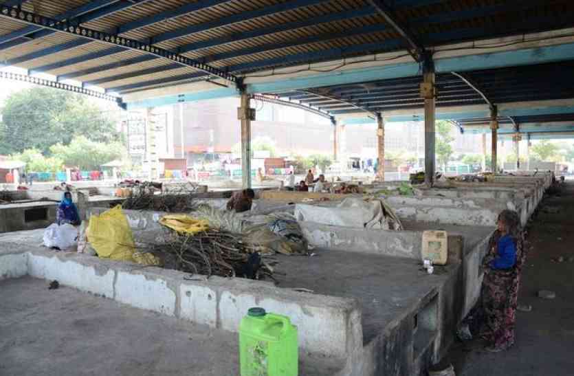 patrika इस मंडी में सब्जी नहीं, मजदूरों की बस्ती