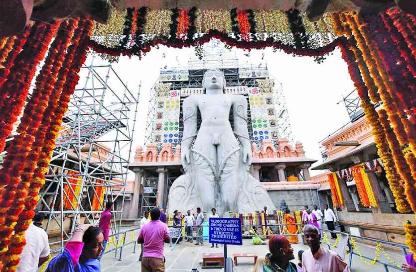 bahubali शोभायात्रा आज, महामस्तकाभिषेक कल से