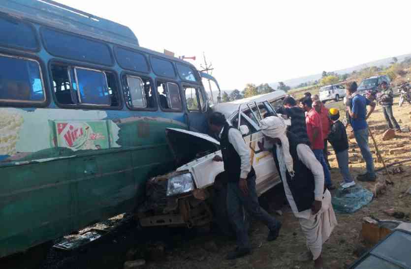 painful-incident-after-the-collision-sumo-took-away-20-feet दर्दनाक हादसा: टक्कर के बाद सूमो को 20 फीट घिसती ले गई बस